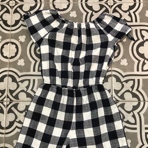 Girls copper key short romper